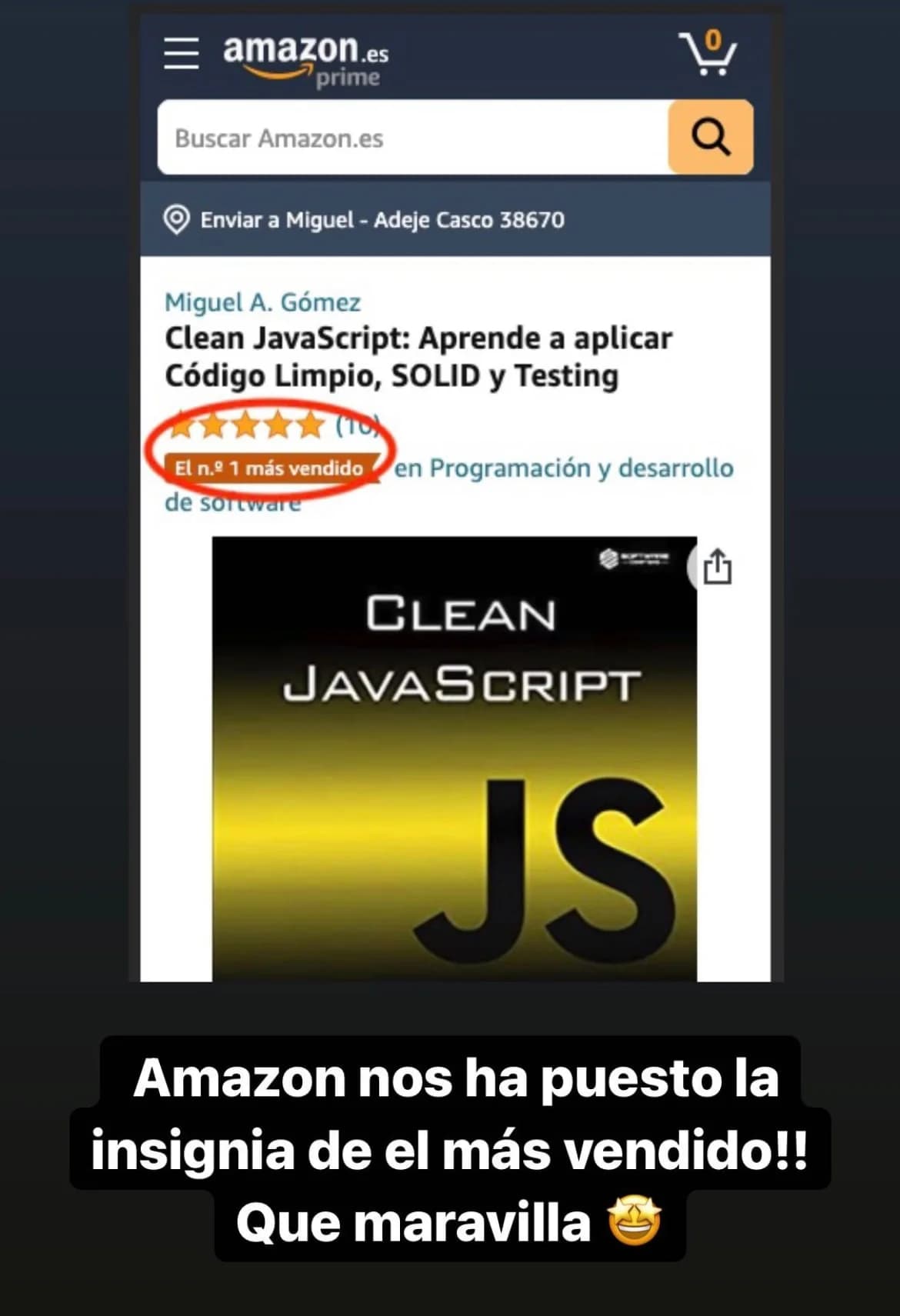 Fotografía de una persona leyendo Clean JavaScript 1